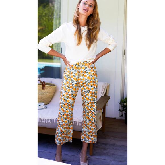 Emerson Fry Johnny Crop Sailor Pants Groves Linen S - Picture 2 of 13